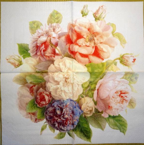 091 Roses - 3-ply (cream)